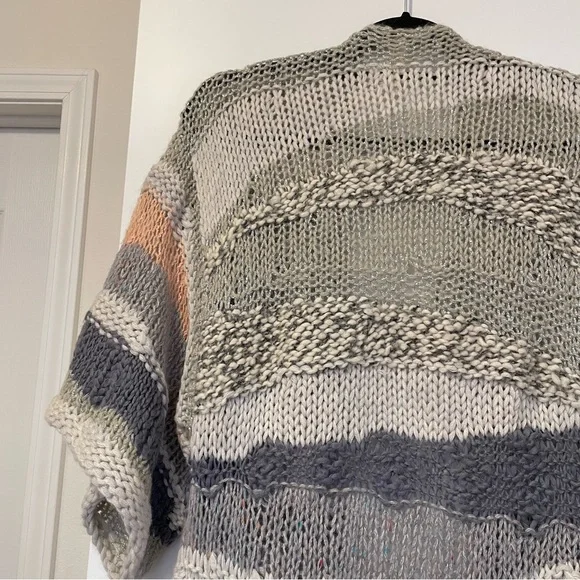 Free People Sands of Time Long Cardigan Slouchy Sweater Size Small - Picture 9 of 13